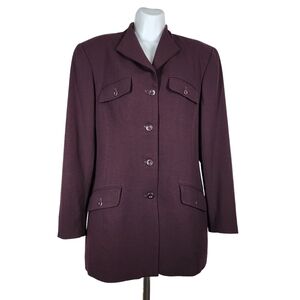 OSCAR DE LA RENTA BUTTON FRONT BLAZER